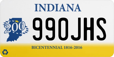 IN license plate 990JHS