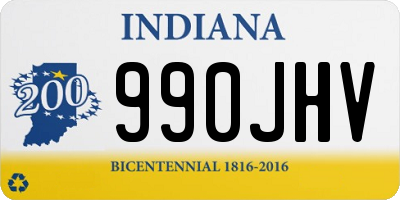 IN license plate 990JHV