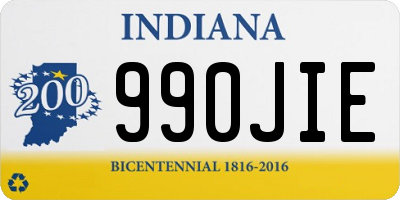 IN license plate 990JIE