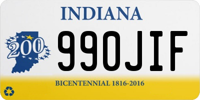 IN license plate 990JIF