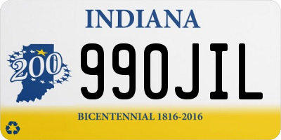 IN license plate 990JIL