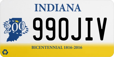 IN license plate 990JIV