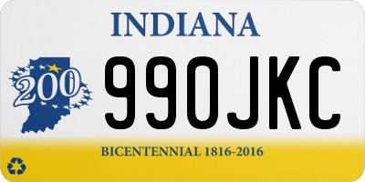 IN license plate 990JKC