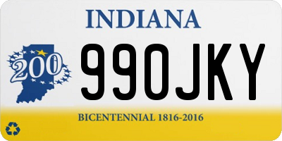 IN license plate 990JKY