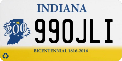 IN license plate 990JLI