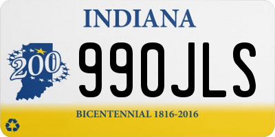 IN license plate 990JLS