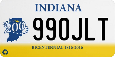 IN license plate 990JLT