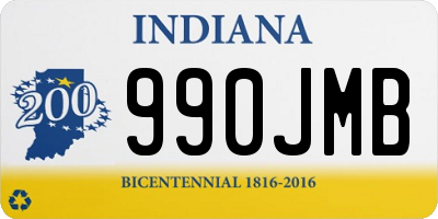 IN license plate 990JMB