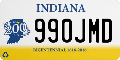 IN license plate 990JMD