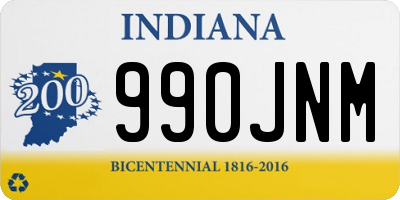 IN license plate 990JNM