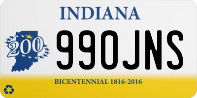 IN license plate 990JNS