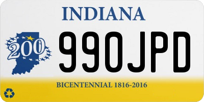 IN license plate 990JPD