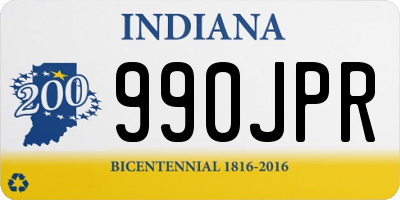 IN license plate 990JPR