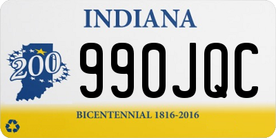 IN license plate 990JQC