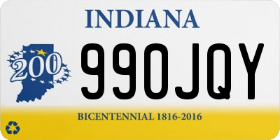 IN license plate 990JQY