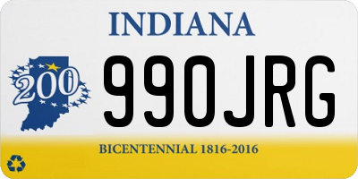 IN license plate 990JRG