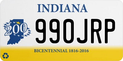 IN license plate 990JRP