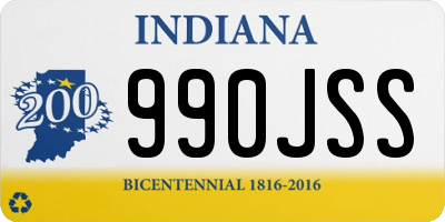 IN license plate 990JSS