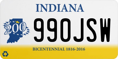 IN license plate 990JSW