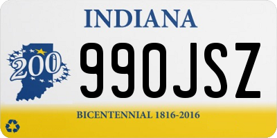 IN license plate 990JSZ