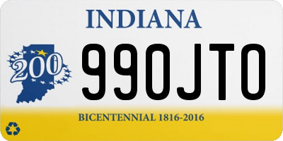 IN license plate 990JTO