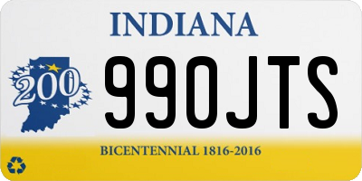 IN license plate 990JTS