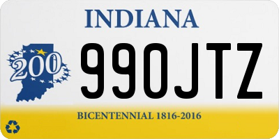 IN license plate 990JTZ