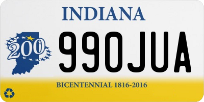 IN license plate 990JUA