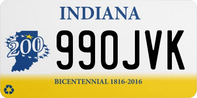 IN license plate 990JVK