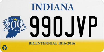 IN license plate 990JVP