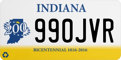 IN license plate 990JVR