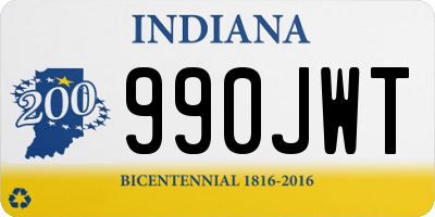 IN license plate 990JWT