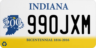 IN license plate 990JXM