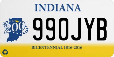 IN license plate 990JYB