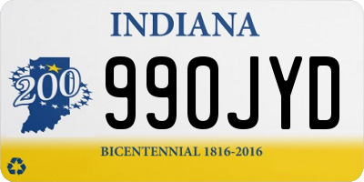 IN license plate 990JYD