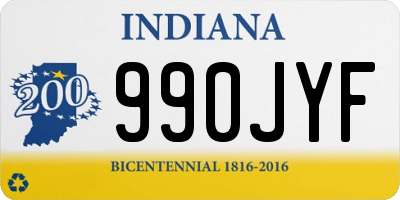 IN license plate 990JYF