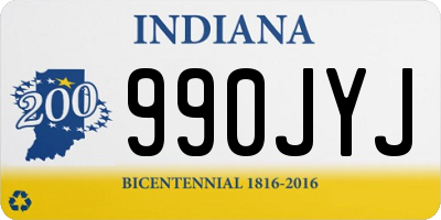 IN license plate 990JYJ