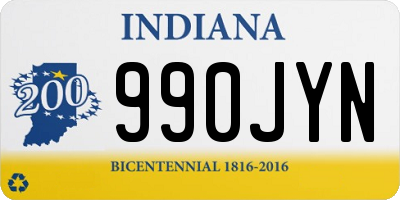 IN license plate 990JYN