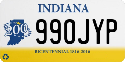 IN license plate 990JYP