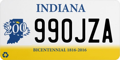 IN license plate 990JZA