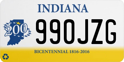 IN license plate 990JZG