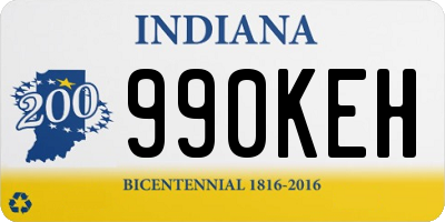 IN license plate 990KEH