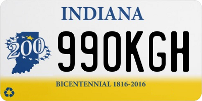 IN license plate 990KGH