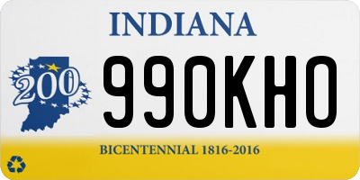 IN license plate 990KHO