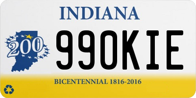 IN license plate 990KIE