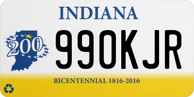 IN license plate 990KJR