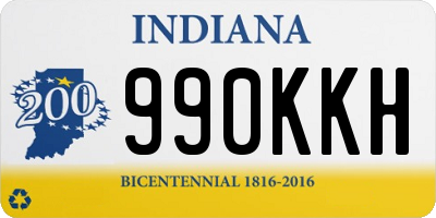 IN license plate 990KKH