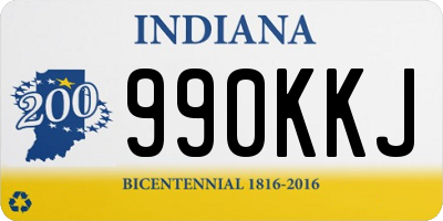 IN license plate 990KKJ