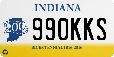 IN license plate 990KKS