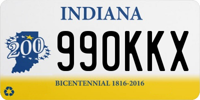 IN license plate 990KKX